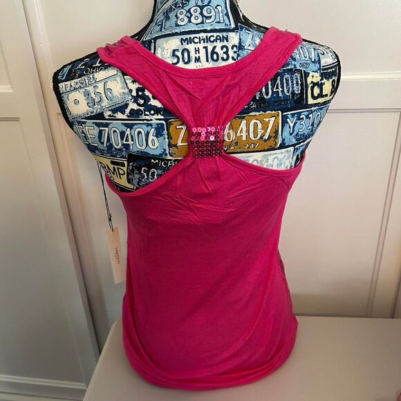 VINTAGE Y2K VERTIGO PARIS Pink Sequin Clubbing Dress - Picture 4 of 6